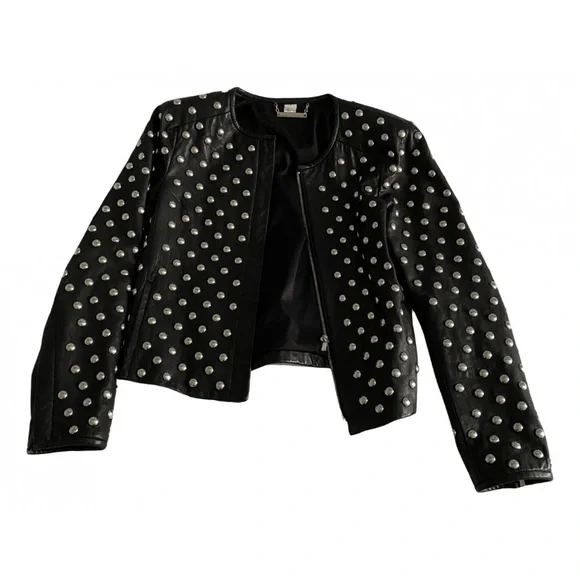 Diane von furstenberg leather jacket 2
